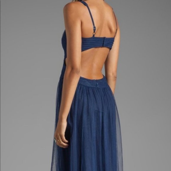 BCBGMaxAzria Blue Maxi Dress - Picture 5 of 7